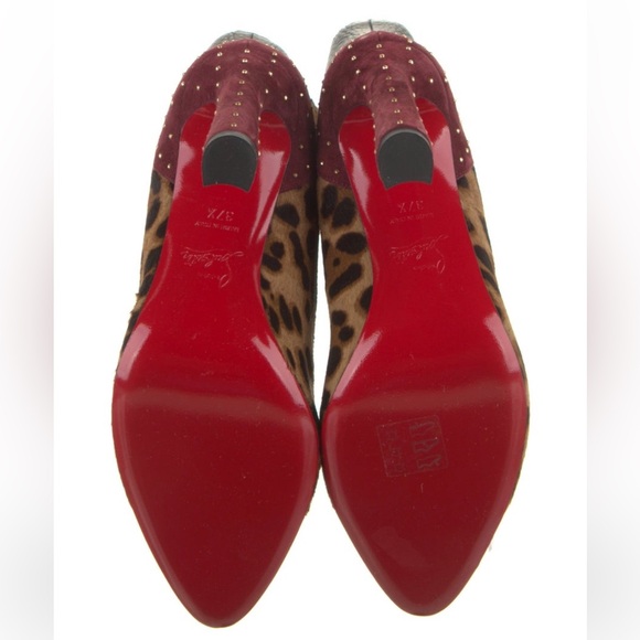 Christian Louboutin Leather and Suede Boots - Picture 5 of 5